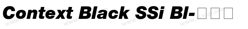 Context Black SSi Bl字体转换
